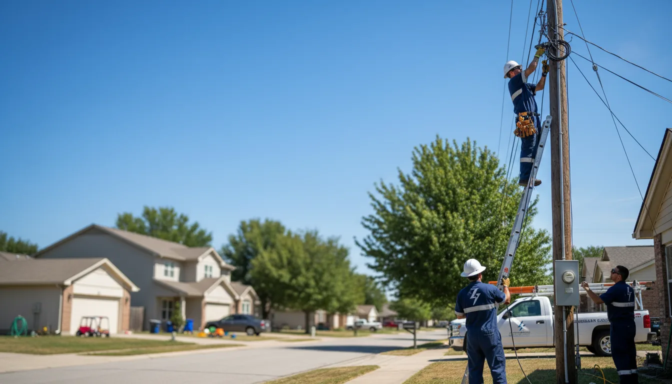 Residential electrician providing installation services in Evansville, IL